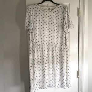 Loft Printed Babydoll Dress